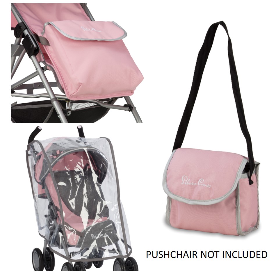 silver cross stroller pink and grey