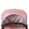 Daisy Chain Destiny Travel System Pram in Classic Pink fabric. Close up of hood front facing