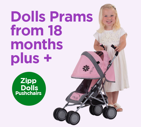 Pink Dolls Pushchair Stroller Toy Doll Pram Buggy Baby Gift 