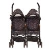 image shows a front view of the daisy chain zipp twin max dolls pushchair in limited edition twighlight