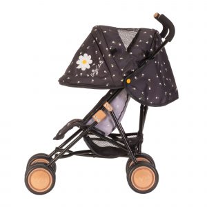 image of the daisy chain little zipp dolls pushchair showing the hood up