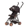 Daisy Chain Zipp Zenith Dolls Pushchair in Limited Edition Twilight fabric. A Beautiful pushchair in Limited Edition Twilight fabric with rose gold trim detail. The pushchair features a black bumper bar that can be raised up and down to make it easy to get your doll in and out of the pushchair. It has a reclining seat, and the hood can be extended to shield from the sun. The hood also has a mesh window so you can see your doll while pushing. The pushchair is equipped with swivel wheels and soft-grip black colour-coordinated handles. It includes a handy shopping basket in black. The frame of the pushchair is black with accents of rose gold. The pushchair folds flat for easy packing and storage. It is the tallest dolls pushchair for children, with an adjustable handle height ranging from 89 to 95cm.