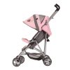 image shows the side view of the daisy chain zipp zenith dolls pushchair in classic pink