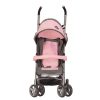 image shows the daisy chain zipp zenith dolls pushchair in classic pink with swivel wheels