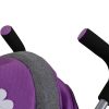 close up of the daisy chain little zipp dolls pushchair in lavender showing the handles