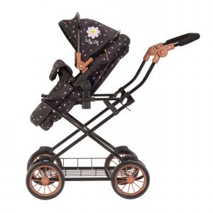 image of the daisy chain destiny travel system dolls pram which shows how the pram can be used in an alternative position