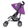 image of the side view of the daisy chain little zipp dolls pushchair in lavender